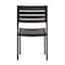 Flash Furniture Faux Teak Side Chairs with Gray Poly Slats 2PK 2-XU-DG-HW6036-GY-GG - alternate 9